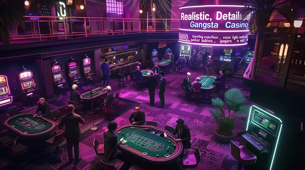 Intérieur d’un casino en ligne moderne